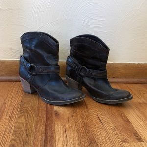 Brown Leather Booties